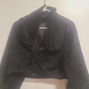 Black Wool Sweater Jacket